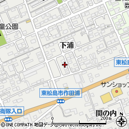 宮城県東松島市矢本下浦332周辺の地図