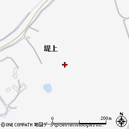 宮城県東松島市新田堤上周辺の地図