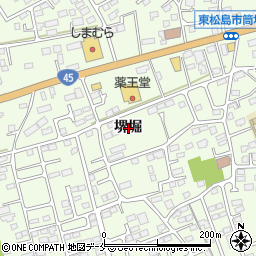 宮城県東松島市大曲堺堀周辺の地図