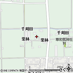 宮城県石巻市渡波栗林周辺の地図