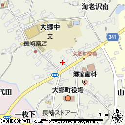 宮城県黒川郡大郷町粕川東長崎周辺の地図