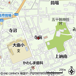 宮城県東松島市大曲寺前周辺の地図