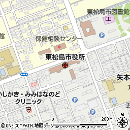 宮城県東松島市周辺の地図