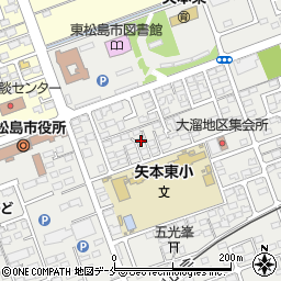 宮城県東松島市矢本大溜118-2周辺の地図