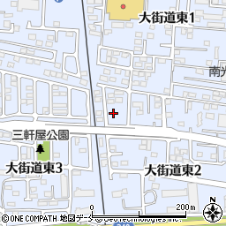 宮城県石巻市大街道東周辺の地図