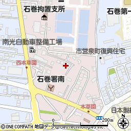 宮城県石巻市双葉町周辺の地図