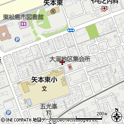 宮城県東松島市矢本大溜110周辺の地図