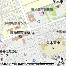 宮城県東松島市矢本大溜65周辺の地図