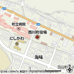 西川町役場　直通産業振興課周辺の地図