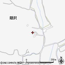 宮城県東松島市新田（隠沢）周辺の地図