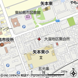 宮城県東松島市矢本大溜115-2周辺の地図