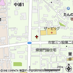 ファミリーマート石巻中浦店周辺の地図