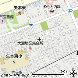 宮城県東松島市矢本大溜周辺の地図