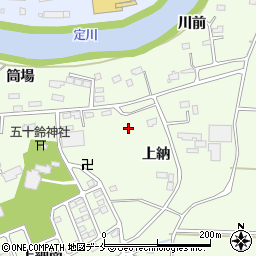宮城県東松島市大曲上納周辺の地図