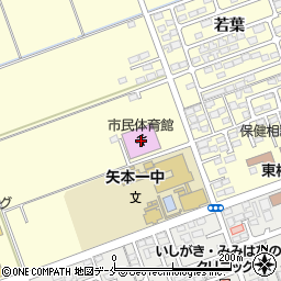 東松島市民体育館周辺の地図