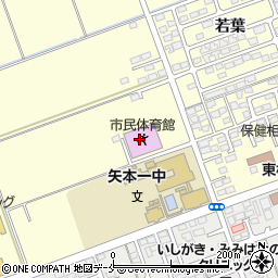 東松島市民体育館周辺の地図