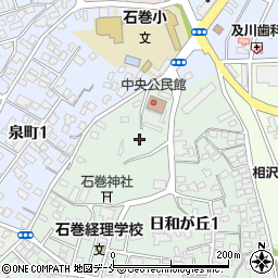 日和山霊園　管理事務所周辺の地図