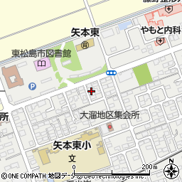 宮城県東松島市矢本大溜76-6周辺の地図