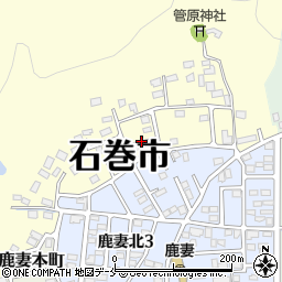 宮城県石巻市湊鹿妻周辺の地図