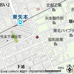 宮城県東松島市矢本下浦263-3周辺の地図