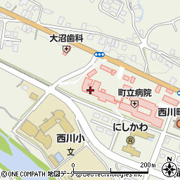 西川町立病院周辺の地図