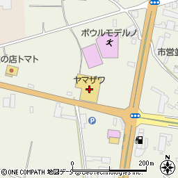 ヤマザワさくらんぼ東根店周辺の地図