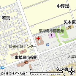 東松島市コミュニティセンター周辺の地図