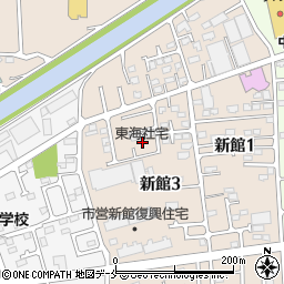 宮城県石巻市門脇新館周辺の地図