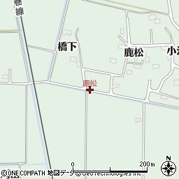 鹿松周辺の地図