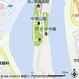 宮城県石巻市中瀬周辺の地図