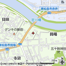 宮城県東松島市大曲貝田70周辺の地図