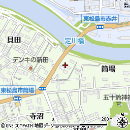 宮城県東松島市大曲貝田64周辺の地図