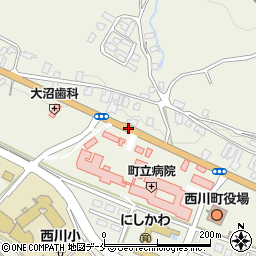 町立病院周辺の地図