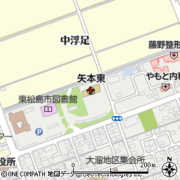 東松島市役所　矢本東保育所周辺の地図