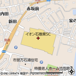 イオンスーパーセンター石巻東店周辺の地図