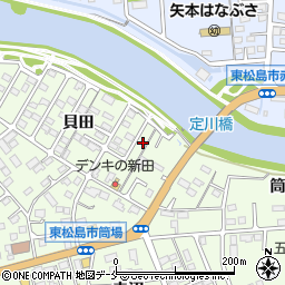 宮城県東松島市大曲貝田48周辺の地図