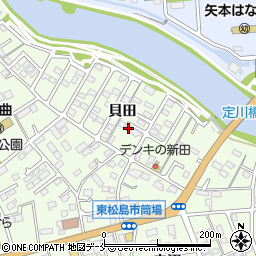 宮城県東松島市大曲貝田40周辺の地図
