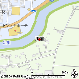 宮城県東松島市大曲川前周辺の地図