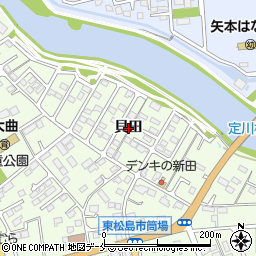 宮城県東松島市大曲（貝田）周辺の地図
