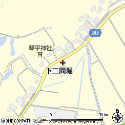 宮城県東松島市小松（下二間堀）周辺の地図