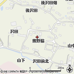宮城県黒川郡大郷町粕川熊野脇周辺の地図