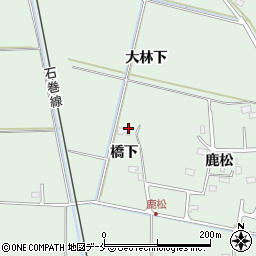 宮城県石巻市渡波橋下周辺の地図