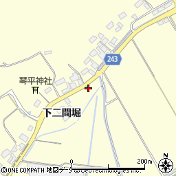 宮城県東松島市小松下二間堀214周辺の地図