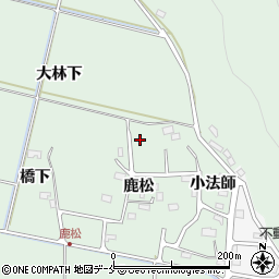 宮城県石巻市渡波鹿松周辺の地図