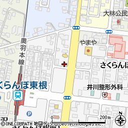 なか卯さくらんぼ東根駅前店周辺の地図