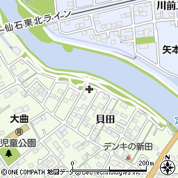 宮城県東松島市大曲貝田28周辺の地図