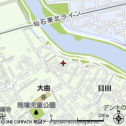宮城県東松島市大曲貝田13周辺の地図