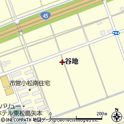 宮城県東松島市小松谷地周辺の地図