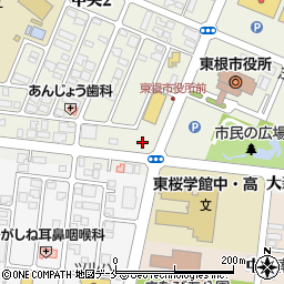 幸楽苑東根店周辺の地図