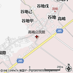 高嶋公民館周辺の地図